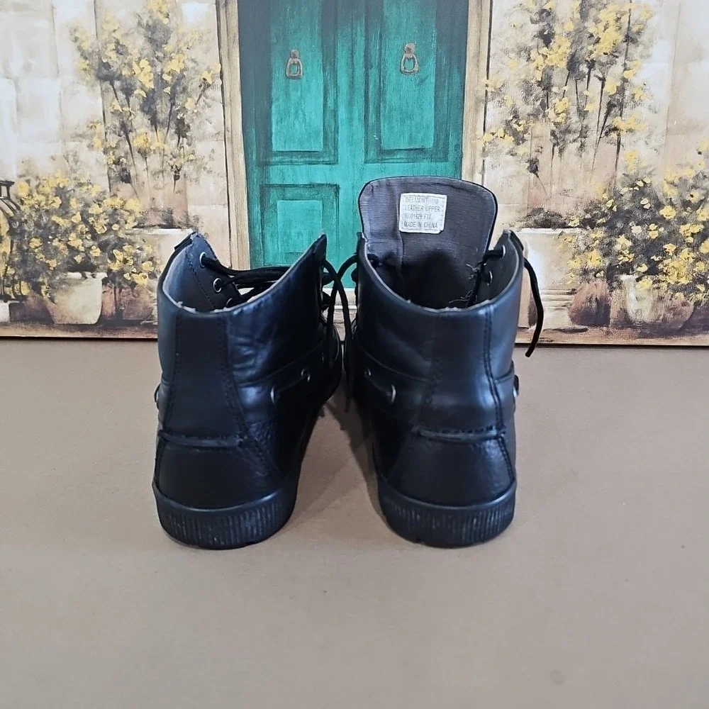 Polo by ralph Lauren leather hi top Lace Up Men's shoes Size 11 D